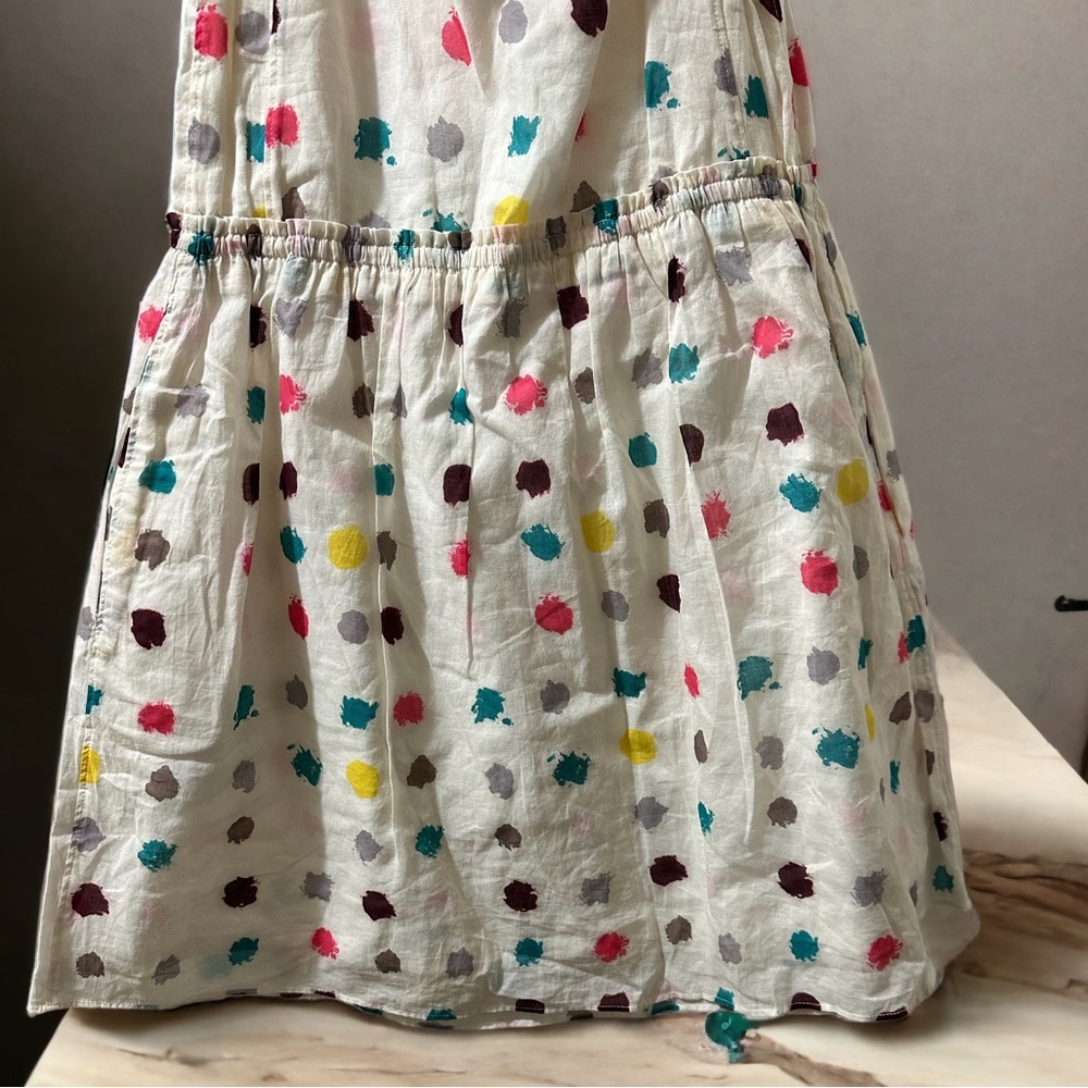 Burberry Maria Dot-Print Drawstring Waist Girl’s Dress Size 8Y - Picture 8 of 10